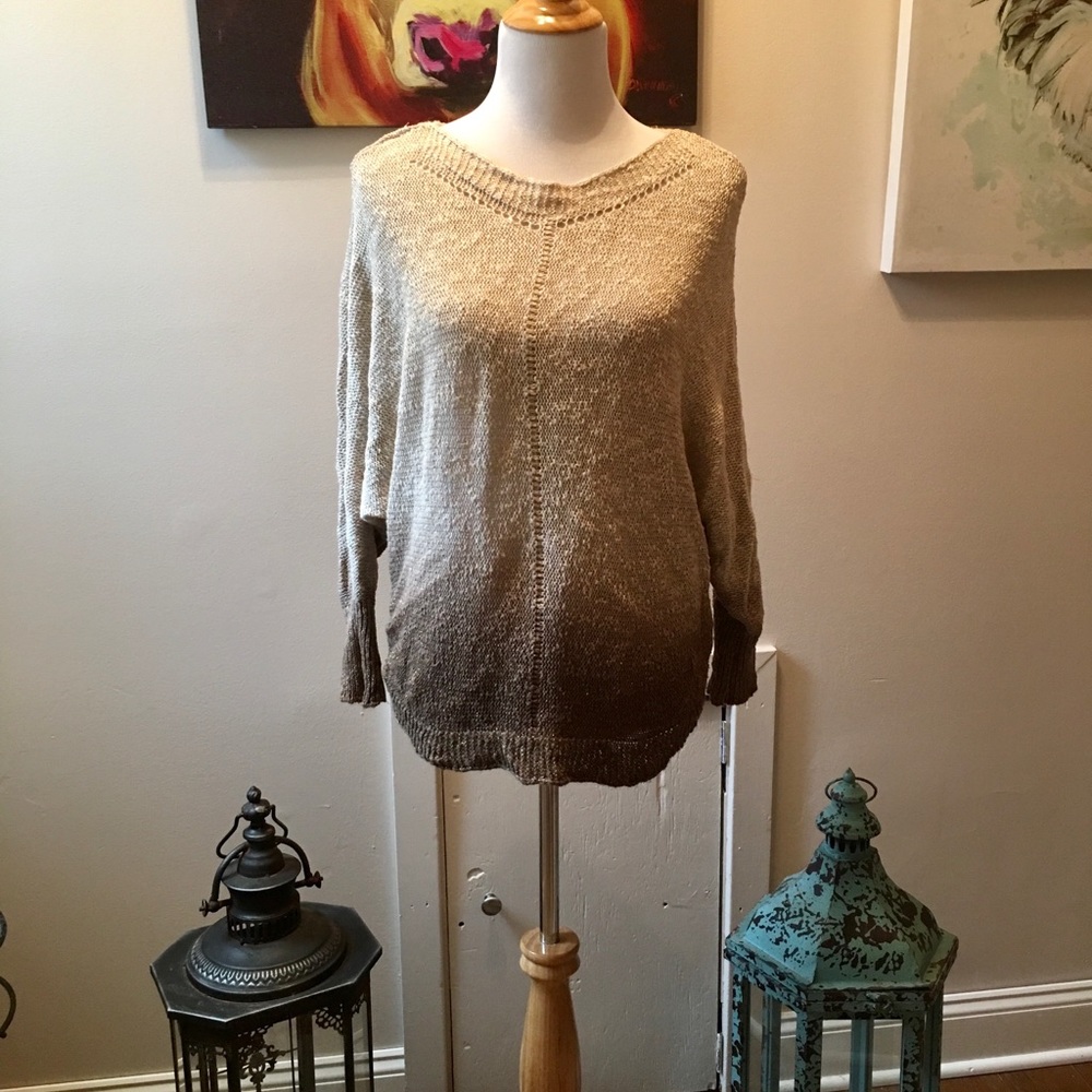 Ombre Dolman sleeve sweater